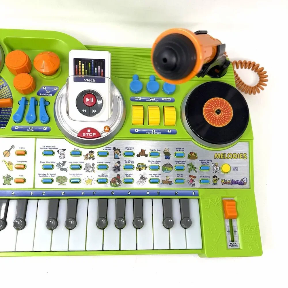 VTech Kidi Jamz DJ Music Studio Keyboard Interactive Mic And MP3 Player Green